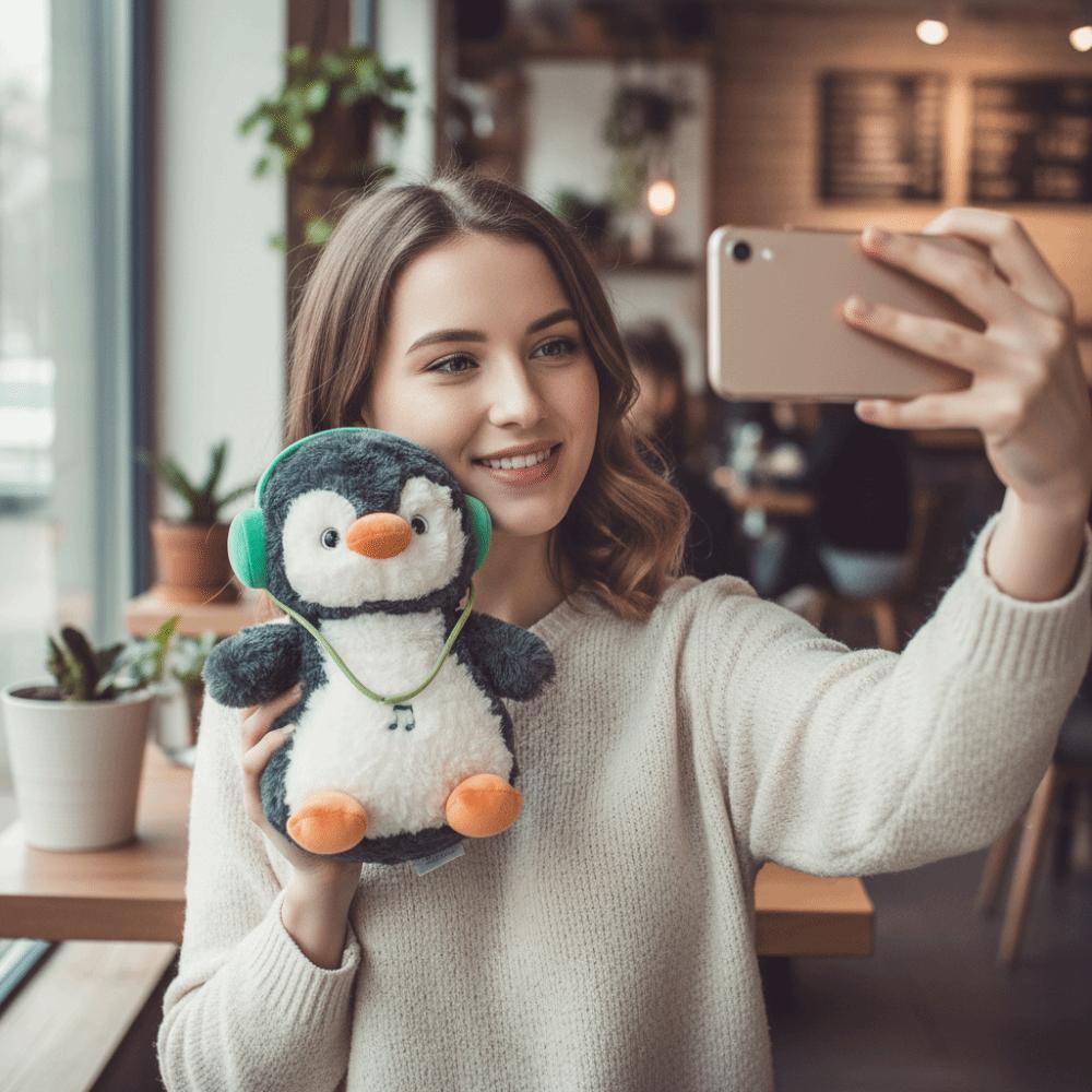 Soft Material Penguin Plush Toy Cartoon Style Soft Doll Animal Doll Stuffed Animal  Birthday Gift