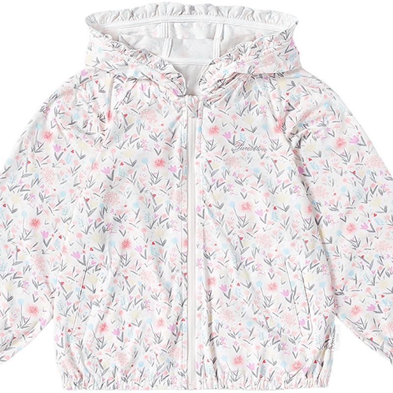 Purcotton Kids' Summer Lightweight Sun Protection Hooded Cardigan