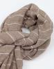 IKALOOK Striped Linen Soft Muffler Mu106
