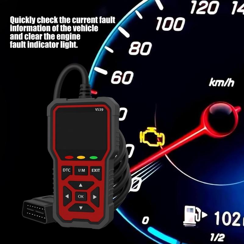 Advanced Automotive Diagnostic Unit Reads Error Indicators Monitors Dynamic Particulars Checks Battery Condition