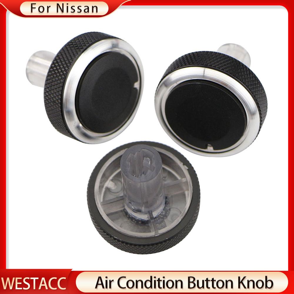 Car A/C Air Conditioning Knob Heat Control Switch Button Knob for Honda Old Fit 2002 - 2010 AC Knobs Aluminum Alloy