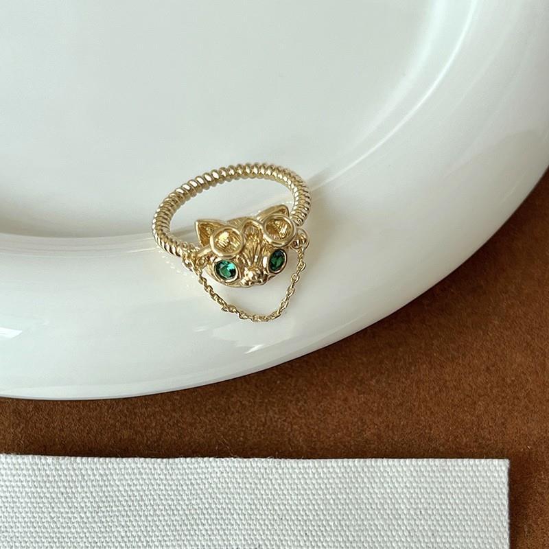 Beautifully Butterfly Designed Adjustable Ring For Women Unique Ins Style Copper Accessory