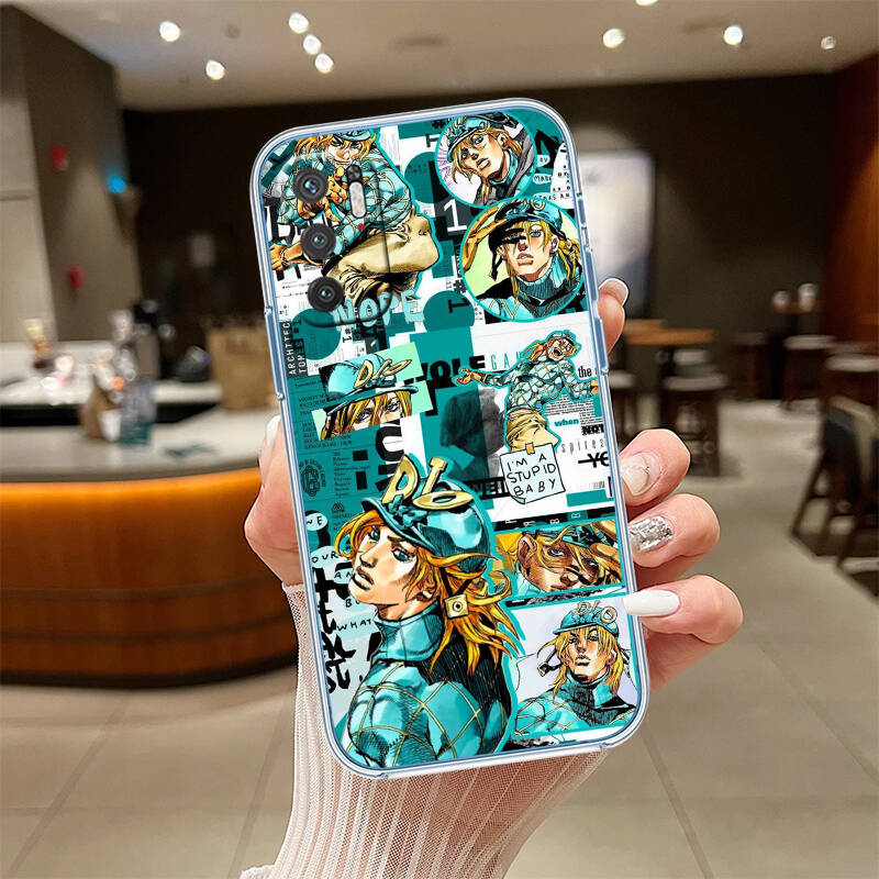 JoJo's Bizarre Adventure Case for Motorola E7 E22 E20 E13 E15 E22S E30 E40 G10 G20 G04 G22 G23 G05 G75 G35 G55 G6 G7 G8 G9 Plus Power Play