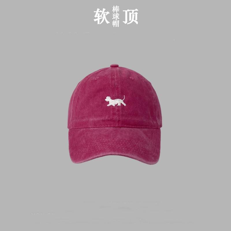Spring and Summer Teddy Embroidery Soft Top Thin Baseball Cap Female Male Casual Washing Old Cap Male Trend