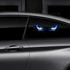 Creative Car Demon Eye Light Cool Flashing Solar Warning Light Dynamic Safety Vehicle Signal Lights Universal Dome Lights 6