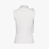 FAIRLIAR GOLF Pattern Ribbon Sleeveless Knit (White)