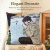 KKomi Cant Communicate Cushion Cover Natural Linen Organic Fabric DoubleSided Printing Sofa Home Decor Gift Pillow Case