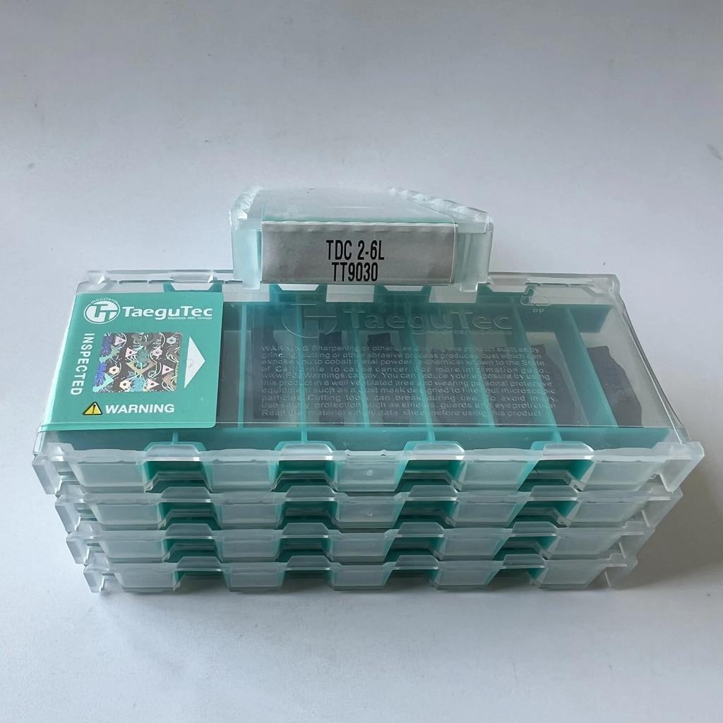 TaeguTec / TDC2-6L TT9030 / Original carbide blade 10 Pcs