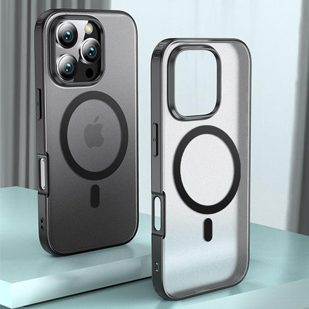 

For iPhone 16 Pro Case Compatible with MagSafe Shockproof PC + TPU Phone Cover A