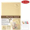 DIY Craft Thick Foam Macrame Board and Pins Kit 16x24cm 6x9in Grid Board Lightweight Reusable Knotting Board Bracelet Making