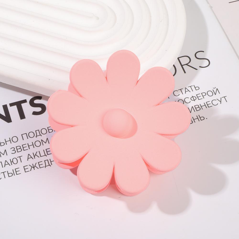 2023 New Chrysanthemum Matt Flower Plastic Hair Claw Clips Large Size for Women & Girls Thick Hair