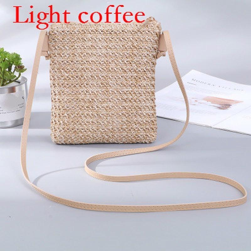 Fashion Women New Beach Tote Messenger Handbag Ladies Rattan Straw Wicker Crossbody Shoulder Bag Basket