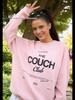 American Retro Oversized Letter Print Hoodie