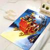 1Pc Santa'S Reindeer Journey Rug Office Carpet Indoor Outdoor Doormat Nonslip Soft And Comfortable Living Room Christmas Halloween Gift D91869