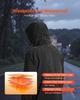 Heated Jacket for Women with 7.4V Battery, Soft Shell Electric Heating Coat, Windproof Waterproof Lightweight Outerwear with 5 Heating Zones & 3 Heat