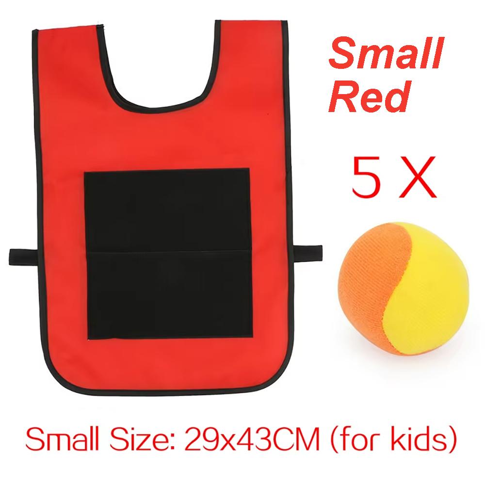 Children'S Outdoor Sports Game Toy Set With Ball Vest Adhesive Throwing Toy Party Interactive Throwing Target Game