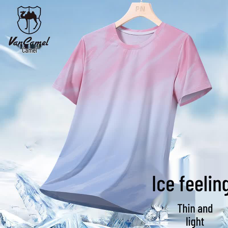 VANCAMEL Men s Ice Silk Quick-Dry Short Sleeve T-Shirt 2XL