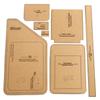 1 Set DIY Lederhandwerk-Kit: Muster Vorlagen für Crossbody & Brusttaschen - Kunstleder Bögen & Schablonen für Handgemachte Herren Taschen
