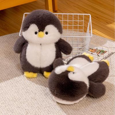 Cute Roomy Animal Penguin Shoes For Winter House 2024 Warm Cold-resistant Women's Fluffy Slippers Girls Warm Fuzzy Slippers