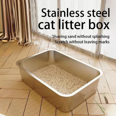 Potty pour chat grande capacité Facile à nettoyer Toilette pour chat Nouvelle litière pour chat Chat