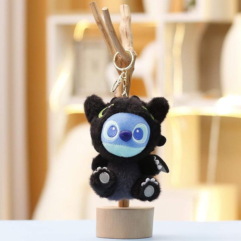 Stitch Plush Toothless Toy Keychain Animal Stuffed Doll Backpack Pendant Gift