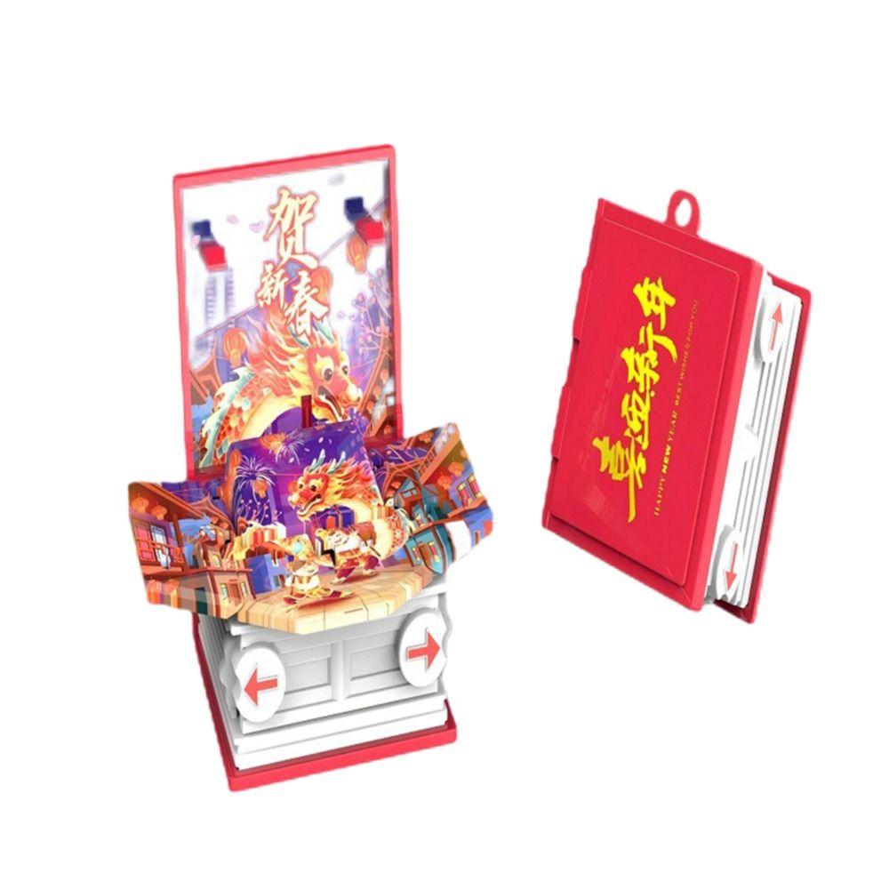 Party Favors Pop Up Keychain Dinosaur World Scene 3D Dinosaur Toys Fashion Dinosaurs Figures Book