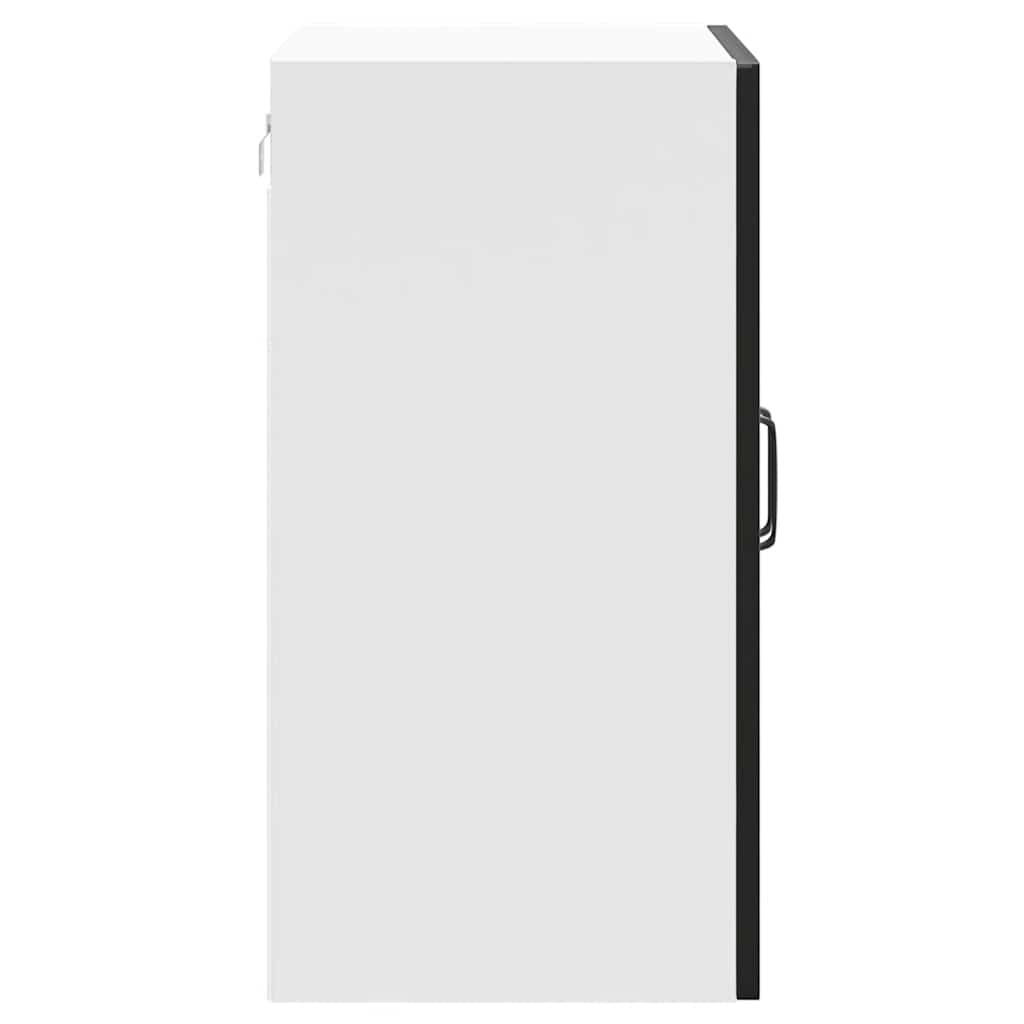 Kitchen Wall Cabinet "Lucca" Black Glued Wood