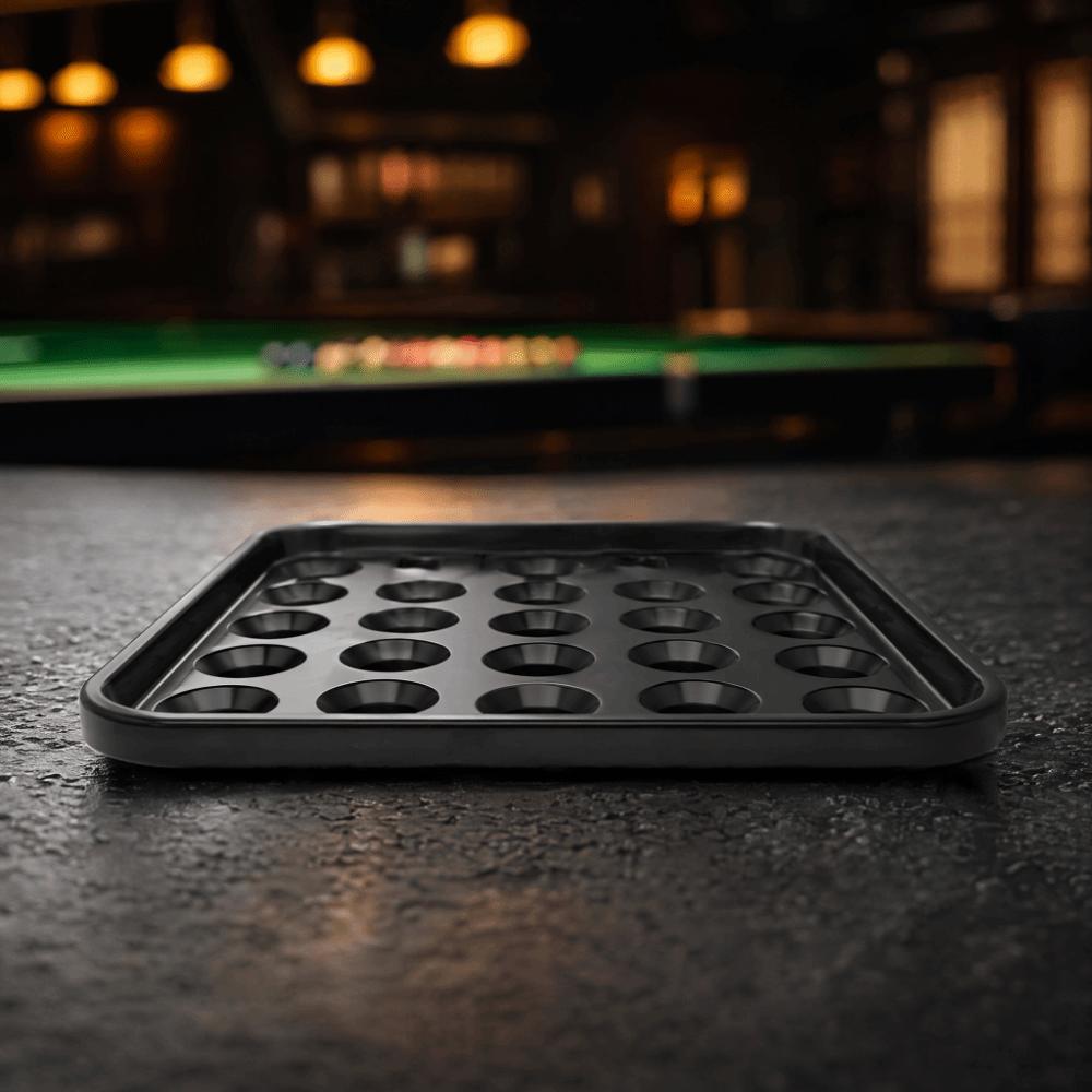 Black Billiard Ball Tray Plastic Tray Snooker Ball Storage Snooker Ball Tray Tournament Setup чёрный