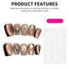 Brown Cat Eyes Resin Nail Extension Chip-Proof Smudge-Proof Fake Nails for Women Nail Art Decoration