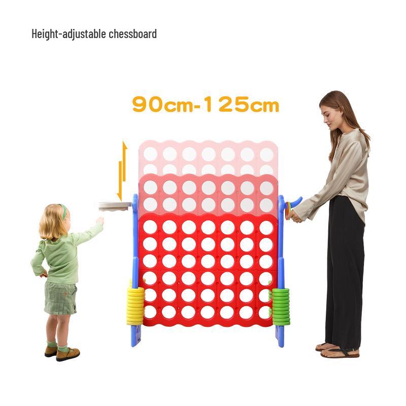 Adjustable 3D Five-in-a-Row Game for Kids - Educational Fun for Indoor & Outdoor Play