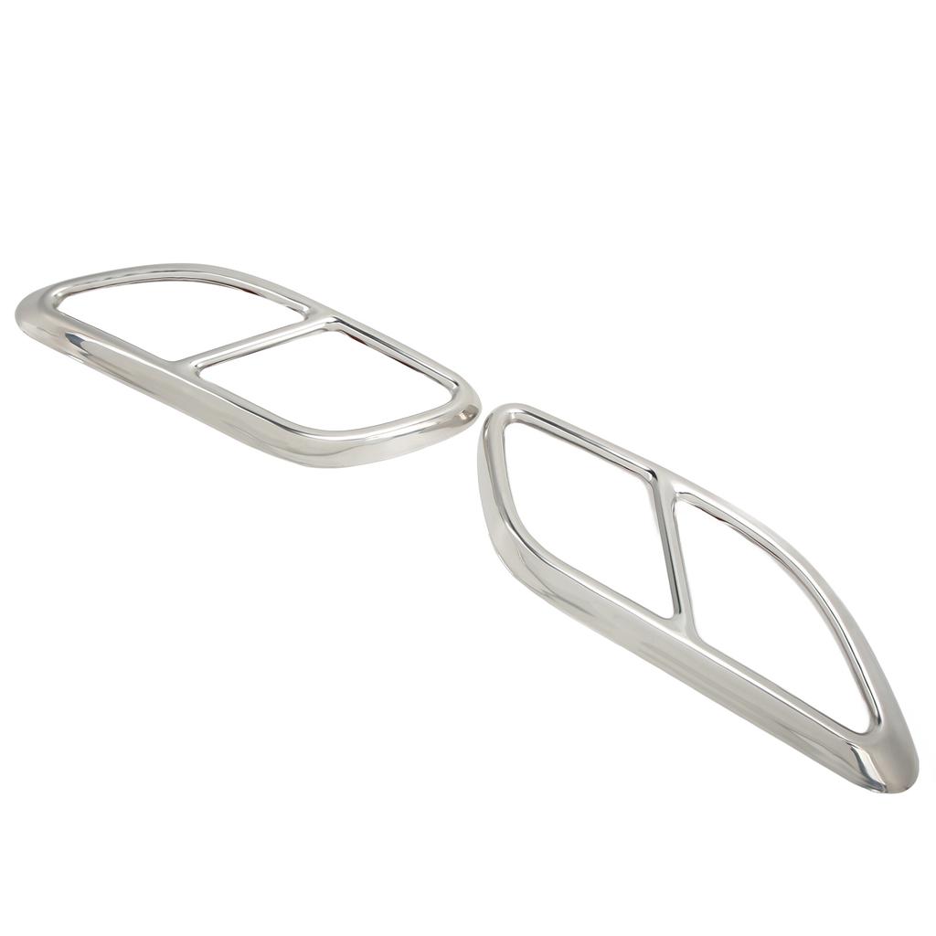 2 Stück Quad-Auspuffendkappen-Dekoration für den Endrohr-Ersatz für Jaguar FPACE XFL 2021