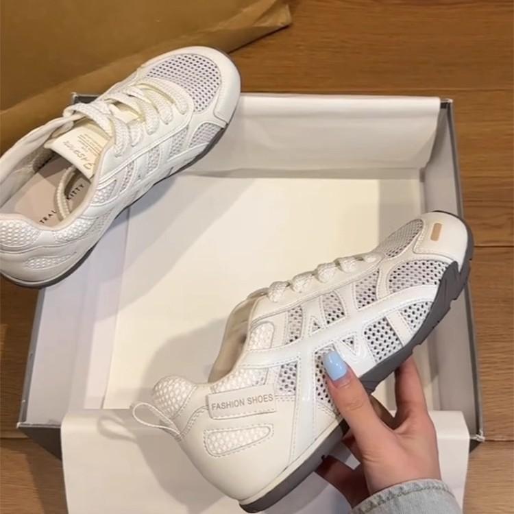 Thick-soled mesh breathable Forrest Gump shoes women's 2025 summer new inner height increase German training shoes casual versatile sports dad shoes