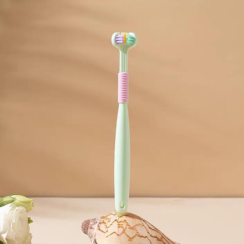 YALINNA Children's Three-Sided Soft Toothbrush Set