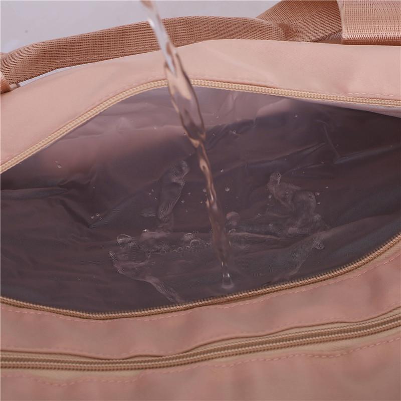 New sports fitness bag women's wet and dry separation with shoe position swimming yoga bag lightweight short-distance travel bag