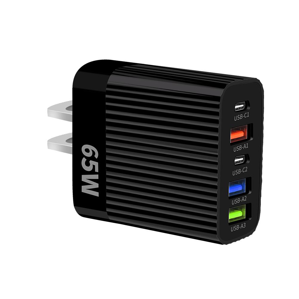 65W Multi-port USB Type C Fast Charging Charger PD Quick Charge Phone Charger Wall Adapter For iPhone 17 Samsung Xiaomi Huawei