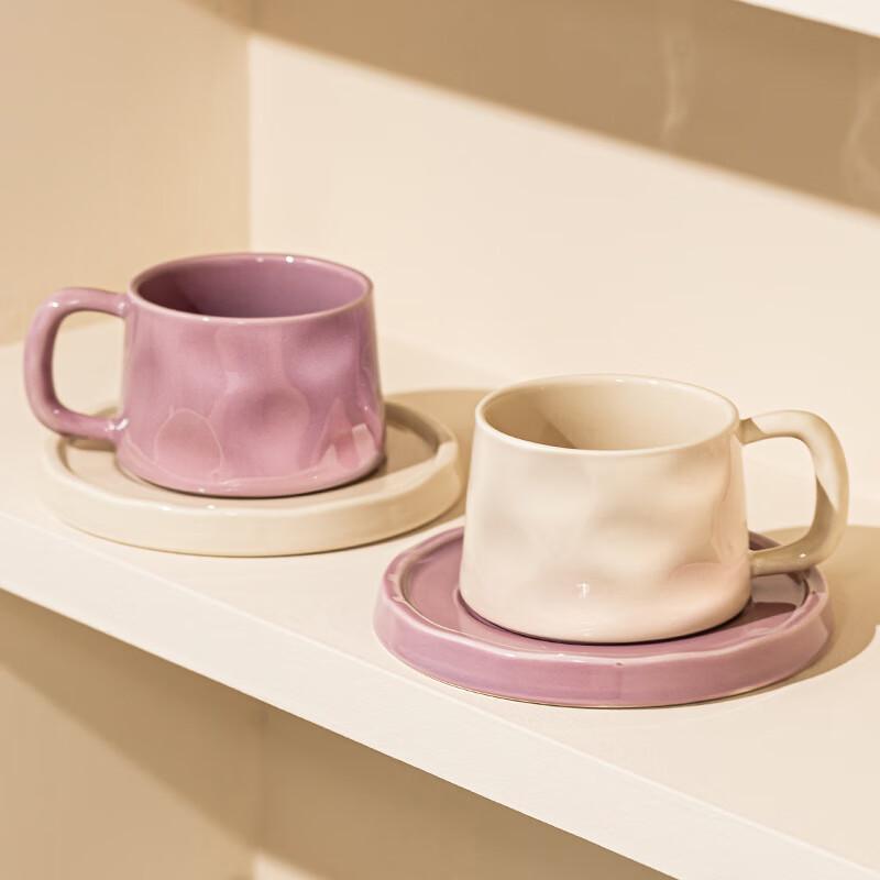 Changbaosen 300ml Ceramic Coffee Cup with Saucer