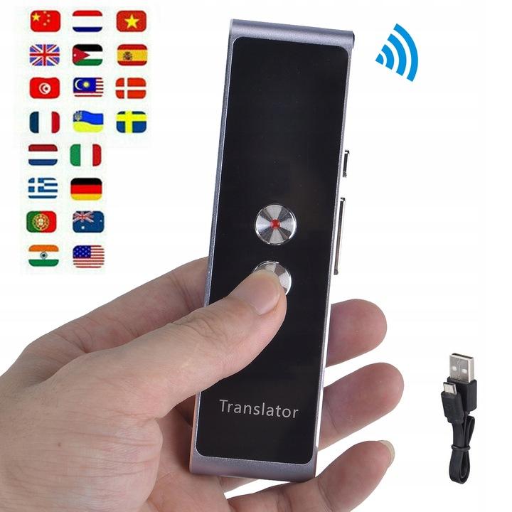 Elektroniczny Tłumacz Translator Dwukierunkowy Mowy Natychmiastowy 33 Język