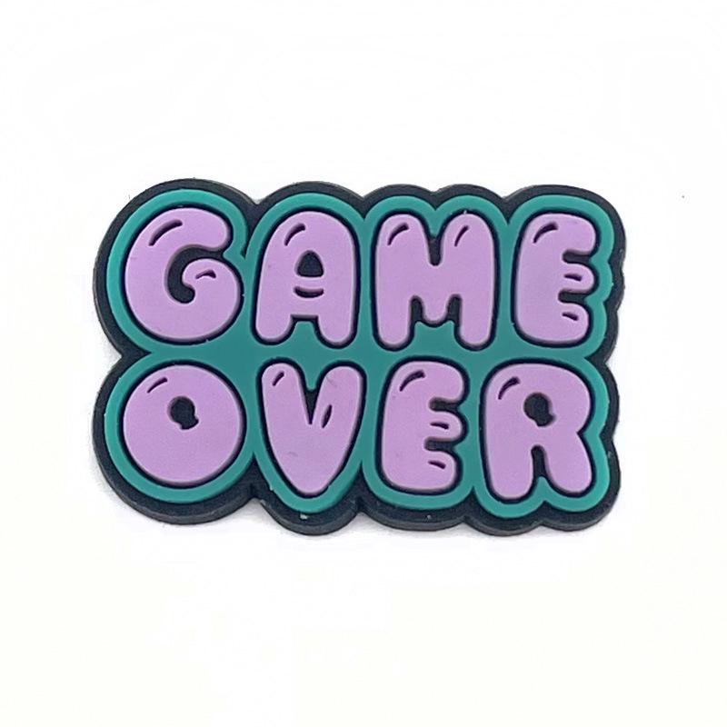Cute Cartoon Game Series Clog Shoe Charms & Buckles Accessories