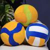 Seat Cushion Soft Furry Fabric Sports Throw Pillow Realistic Volleyball Shape Stuffed Cushion For Work Home Relaxation
