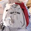 Thin Sweater New York YORK Alphanumeric Hoodie Kawaii Funny Women's Sweater Hoodie
