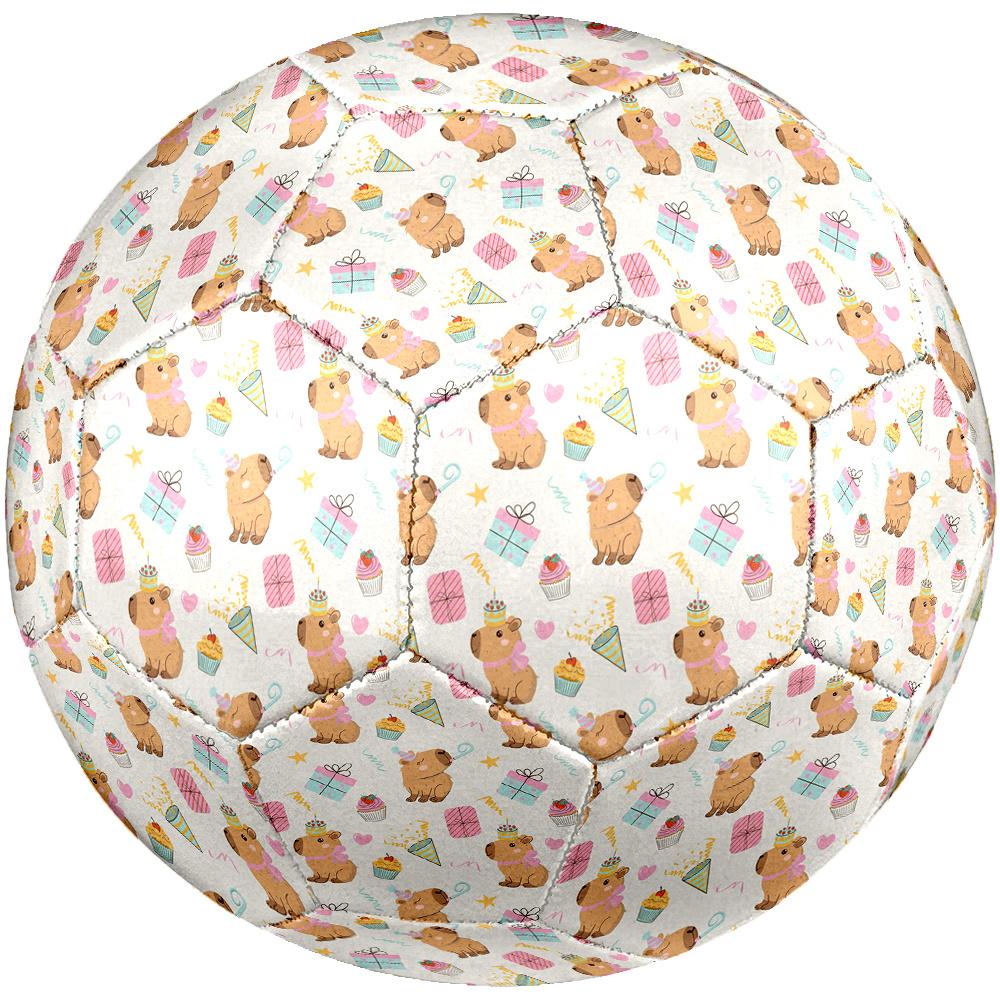1PC Capybara Party Celebration Soccer Ball Size 5 Football Machine Sewn Indoor/Outdoor Universal Football Gift W72