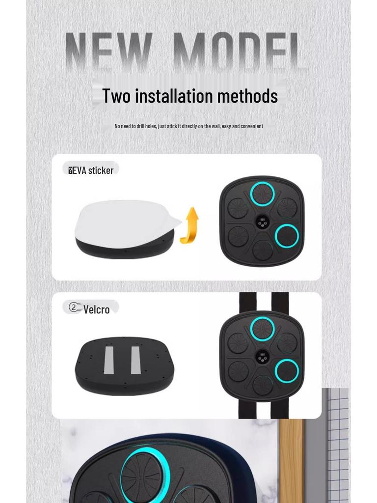 Smart Music Boxing Wall Target: Electronic Punch Bag for Home Training (Adults & Kids)