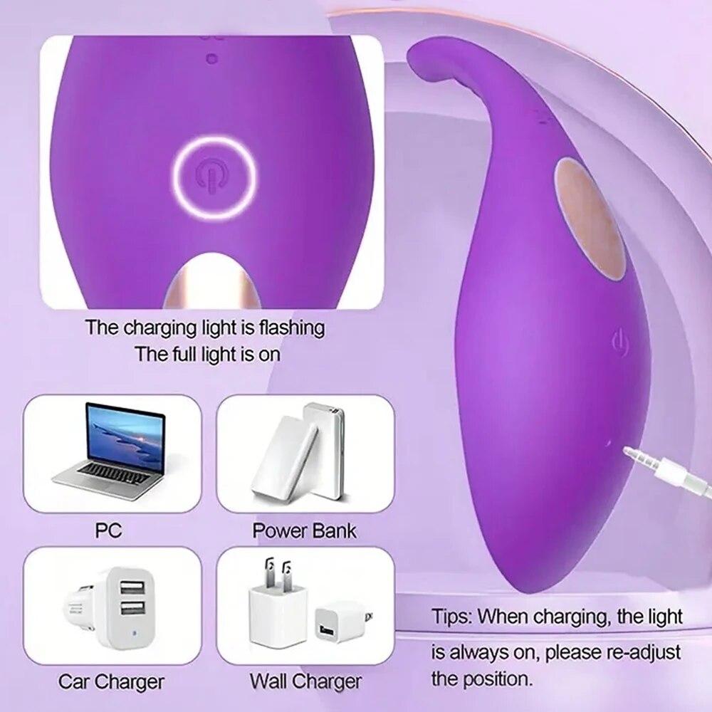 Powerful Bluetooth Vibrator Female APP Control Vibrating Wearable Clitoris Stimulator Adult Goods Sex Toy for Women 's Panties