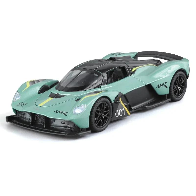 New 1:32 Aston Martin Valkyrie AMR 001 Super Sports Car Alloy Diecast Metal Model Car Sound & Light Collecting Hobbies Birthday Gift
