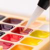 24 Colors Watercolor Paint Set Schmincke 0.5ml Mini Pocket Travel Watercolour Paint Palette Set for Painters Artists Students