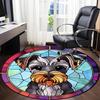 1pc Stained Glass Dog Chair Carpet for Office Non-Slip Mat for Office - Decorative Floor Mat  Yy251030270