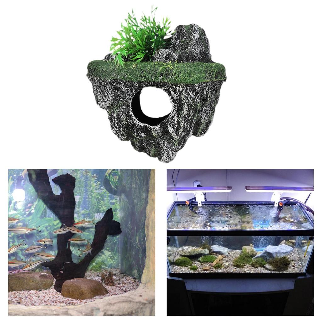 Aquarium Dekoration Schwebender Stein Aquarium Becken Landschaftsgestaltung Dekoration für Aquarium Aquarium Mikrolandschaft Aquascaping Schildkröte