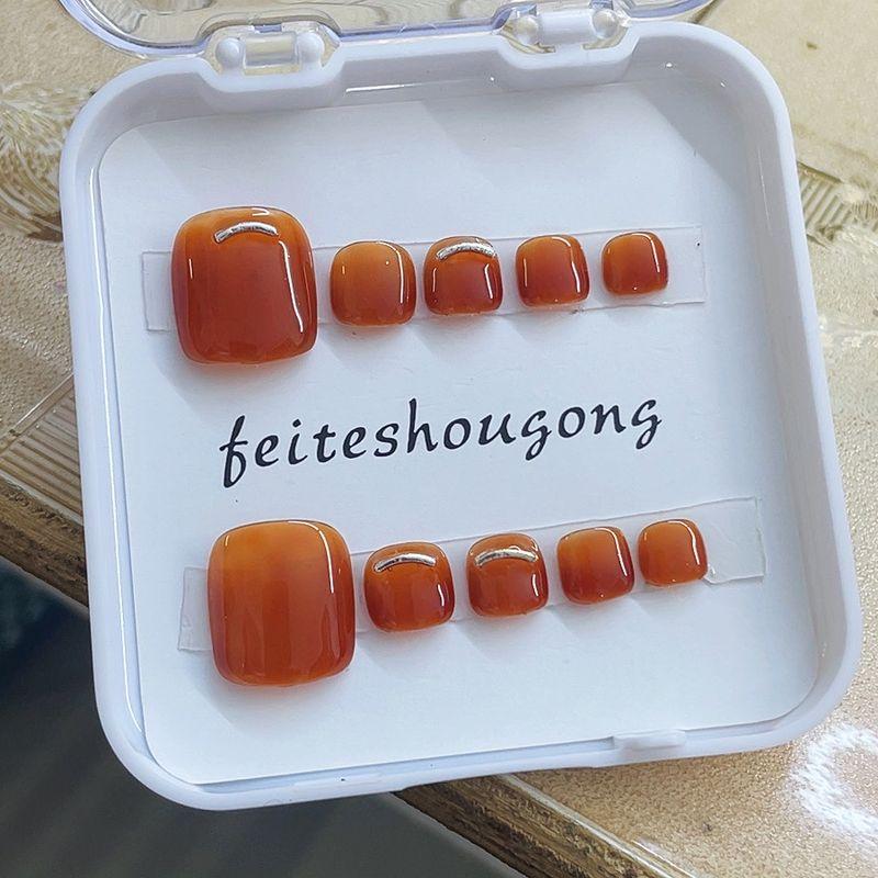 

Handmade Toe Nail Nan Pomelo White High Class Elegant Toe Nail Piece Removable Wearable White Nail Stickers Nan Pomelo White Toenails [S small size]]