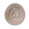 Heart-shaped Top Suede  hat with same color accessories  wide brim hat for men and women  chapeau