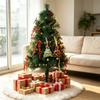 Holiday Tree Decors Ornament, Soft Plush Christmas Tree Hanging Accent With Fabric Loop for Indoor Window and Tree Display